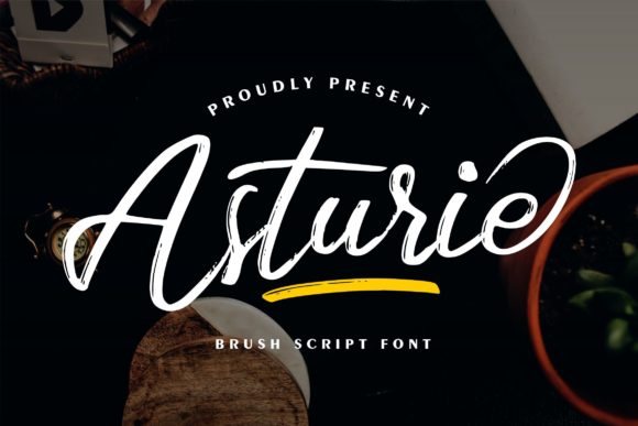 Asturie: Elevating Visual Identity Through Fluid Brush Typography
