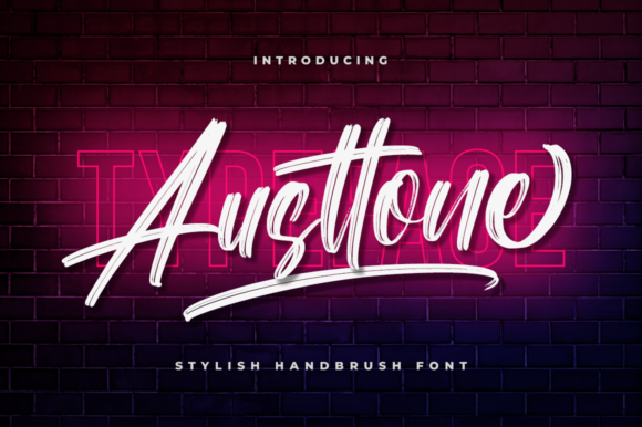 Austtone: Elevating Digital Design with Elegant Brushed Script
