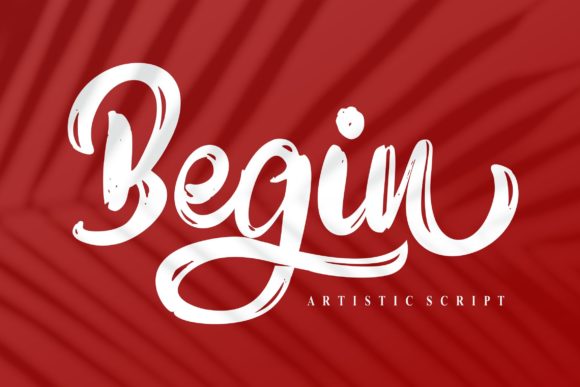 Begin: Elevating Your Brand with a Brushed Handwritten Font