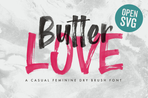 Butter Love: Elevating Your Brand with a Brushed Display Font