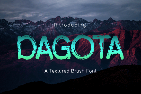 Dagota: A Brushed Display Font for Modern Design Projects