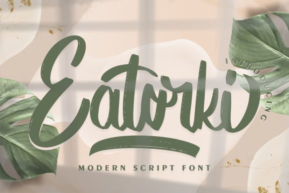 Eatorki: Elevating Design with Confident, Flowing Script Typography