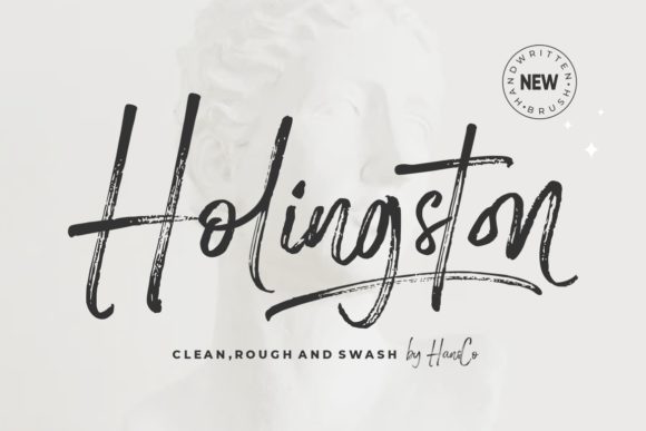 Holingston: Elevating Brand Identity with Brushed Handwritten Typography