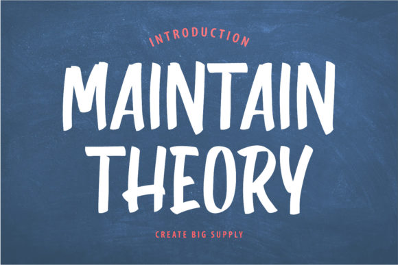Mastering Visual Impact with Maintain Theory Font