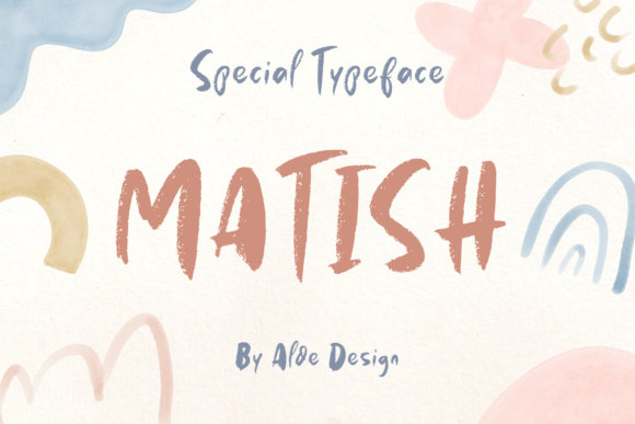 Matish: A Bold, Textured Display Font for Modern Brands