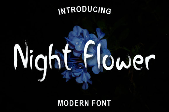 Night Flower: Modern Handwritten Font