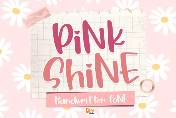 Pink Shine: Elevating Digital Creativity with Handwritten Typography