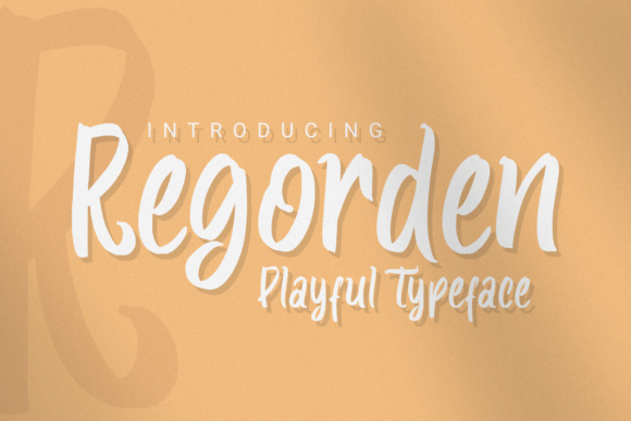 Regorden: A Playful Script for Modern Design