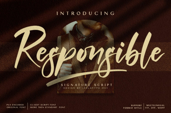 Responsible Font: Balancing Elegance and Readability in Brushed Script Typography