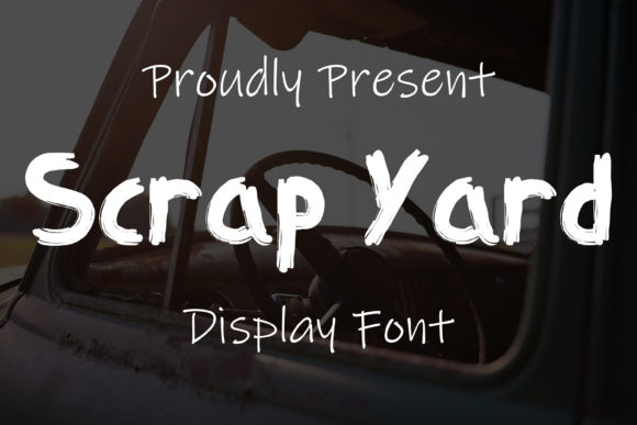 Scrap Yard: Elevating Design with a Brushed, Friendly Display Font