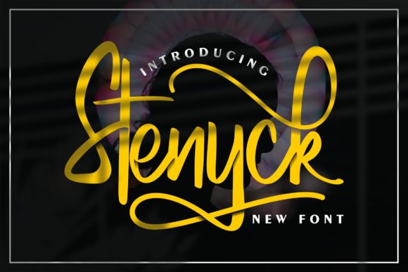 Stenyck: A Brushed Handwritten Font for Distinct Design