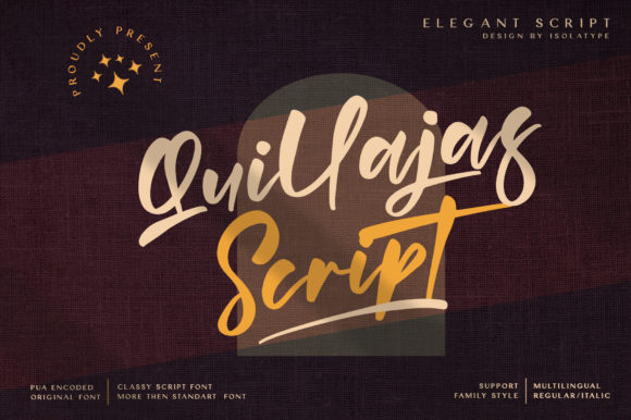 The Art of Digital Handwriting: Elevating Design with Quillajas Script