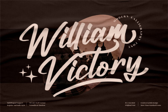 William Victory: Elevating Your Design with a Flowing Script Font