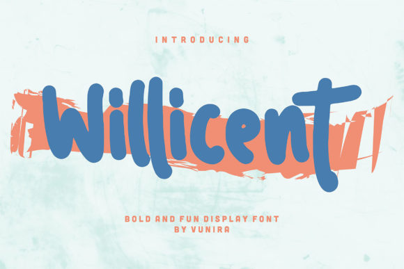 Willicent: A Playful Brushed Font for Creative Designs